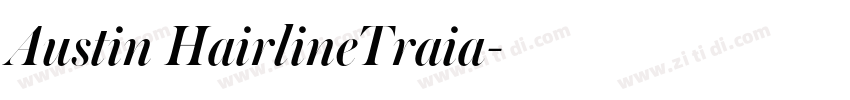 Austin HairlineTraia字体转换